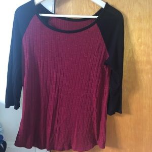 Burgundy top
